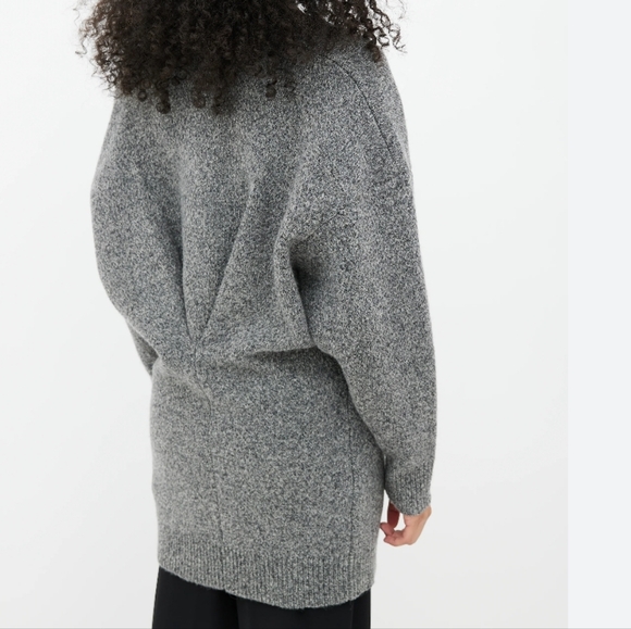 Isabel Marant Etoile Moana Cinched Wool Oversized Sweater - Picture 2 of 16